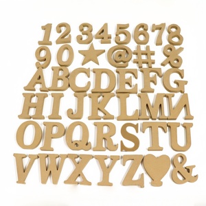 Letras y Números de Madera Creativos al por Mayor, Letras de MDF Grabadas, Recortes de Madera con la Palabra HELLO para Manualidades, Decoración del Hogar y Bodas - Product Image 1