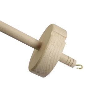 Drop Spindle Top Wheel Spinner Hand Cranked Wooden Spinning Wheel Outil de filature <span class=keywords><strong>en</strong></span> <span class=keywords><strong>bois</strong></span> pour débutants - Product Image 4