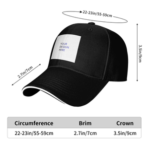 Gorra de Béisbol Casual de Estilo Urbano con Diseño Personalizado, Impresión en Serigrafía, Cierre Ajustable, Unisex para Adultos - Product Image 2