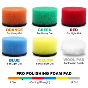 Beauty Tools Makeup Tools 2 Zoll M6 Gewinde Gummi Schleif kissen Schleif scheibe Pad für Klett schleif scheiben Power Zubehör - Product Image 4