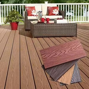 SHENGCHENG - Tarima de Madera con Relieve 3D, 148*23 mm, Resistente al Agua, para Exteriores, Sistema de Clic, Tarima de WPC para Terraza - Product Image 1