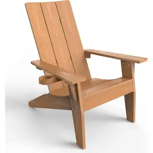 סיטונאים כיסא חיצוני עמיד למים סגנונות כיסא עץ מפלסטיק לחצר כיסאות אדירונדק מודרניים לגינה