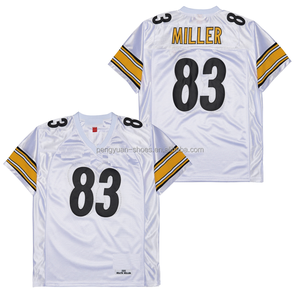 En iyi kalite #43 Troy Troy malu #12 Terry Bradshaw #36 Jerome Bettis #7 Ben Roethlisberger gerileme amerikan futbolu Jersey - Product Image 6