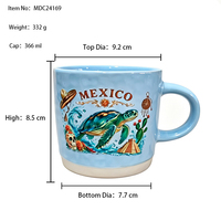 Mug en céramique personnalisé souvenir de ville, fond brut, tasse à café ou à thé pour voyage, vente en gros, mugs en grès OEM ODM