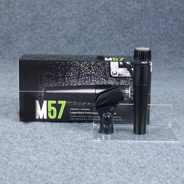 SM57 Professional Wired Microphone-XLR Connector Portable Design with Rack for Stage Performance