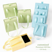 Boîte cadeau personnalisée, boîte à bijoux haut de gamme, boîtes rigides en papier, boîte à tiroir en kraft, emballage recyclable pour collier et bijoux