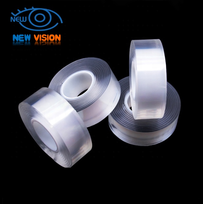 1 2 мм многоразовая Водонепроницаемая Прозрачная Съемная двусторонняя клейкая лента для телефона от производителя