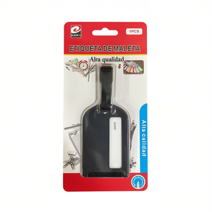 Etiqueta De Maleta Negra 1Pcs Alta Calidad Para Viajes - Product Image 1