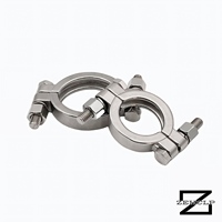 Raccord Sanitaire Tri-Clamp en Acier Inoxydable 304, Double Boulon, Poli Miroir, Haute Pression, 3.0 Pouces, Qualité Alimentaire, pour Laiterie et Brasserie, OEM