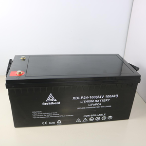 แบตเตอรี่ลิเธียมไอออนแบบ Deep Cycle ดีไซน์ใหม่ 24V 100AH 200AH 300AH สำหรับยานพาหนะความเร็วต่ำ - Product Image 2