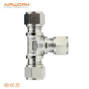 <span class=keywords><strong>3</strong></span> cách Đồng khuỷu tay t <span class=keywords><strong>Brass</strong></span> Union TEE nén thủy lực ferrule Ống nối ống phù hợp - Product Image 3