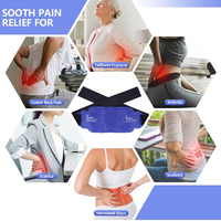 Compresse à froid Flexible personnalisée, Gel de glace réutilisable pour le soulagement des douleurs dorsales, offre spéciale