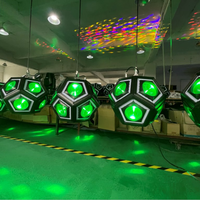 Treuil de levage LED DMX Kinetic Football Full Color Beam Light pour Disco