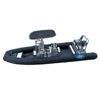 Hedia Meilleure vente RHIB 700 23.3 ft 7m hypalon coque en aluminium bateau luxe profond v fond dur 7m sport nervure bateau gonflable