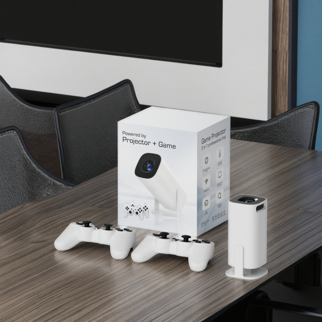 Junuo Hot Brand Newest P30 Portable Game Smart Projector 30000+ Games Home Theater Features LCD Lamps Mini Game Pocket Projector