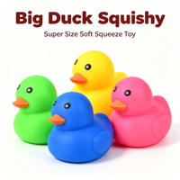 Grand Canard Squishy, Jouet à Presser Animal de Dessin Animé, Jouet Sensoriel Anti-Stress Personnalisé en Gros pour Enfants et Articles Souvenirs en Gros