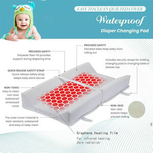 Tùy Chỉnh Xách Tay Hồng Ngoại Xa Sưởi Ấm Tã Thay Đổi Bảng Bé Massage Pad Với Tùy Chỉnh Tùy Chọn - Product Image 5