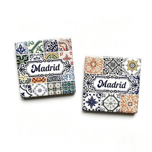 Imán de Resina para Refrigerador con Diseño de Boceto al Tinte, Estilo <span class=keywords><strong>Madrid</strong></span>, Relieve 3D Profundo, Plaza de Cibeles, Fuente, Monumento Turístico, Recuerdos, Mayorista - Product Image 2