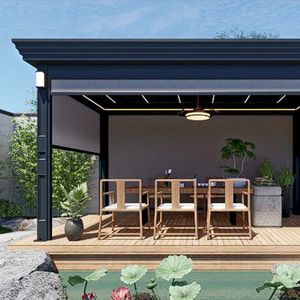 Pergola de jardin en alliage d'aluminium de haute qualité Prima, abri pour vigne et auvent pare-soleil - Product Image 2