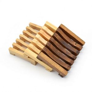 Wholesale Bamboo <b>Bath</b> Holder Bar Soap Dish With Self Draining - Product Image 1