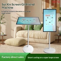 Téléviseur intelligent sans fil portable, écran 32 pouces, affichage HD, Android 13, écran tactile LCD, tableau blanc interactif pour la maison et l'hôtel, streaming en direct activé