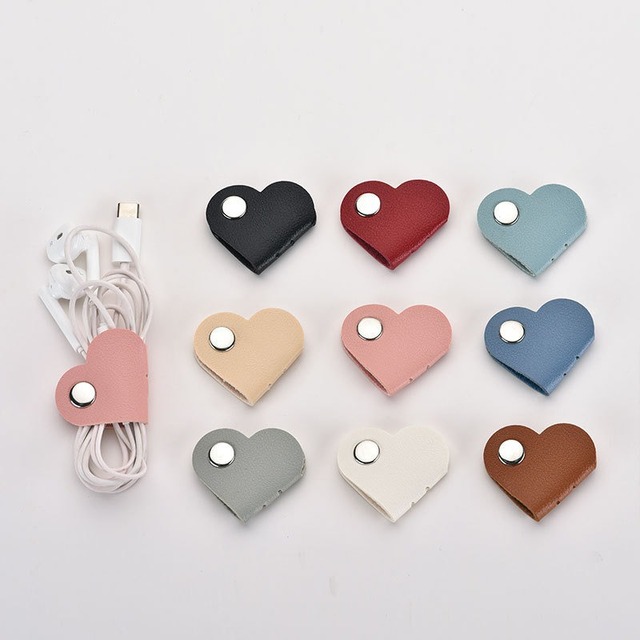 Cable Storage Organizer Clips Versatile Love Wire Charging Cable Management for Travel Desk Home Secure Tidy Data Cable Holders