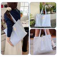 Sac fourre-tout en coton écologique léger pour femmes sac à main à provisions réutilisable décontracté Logo personnalisable lettre enseignants bricolage cadeaux