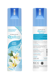 SPRING <b>Chalk</b> Air Freshener 225ml Odor Eliminator Eco Friendly Home Fragrance Spray Vietnam OEM Supplier Long Lasting 60 Months - Product Image 2