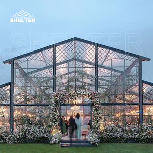 Ngoài trời nhôm kính tường trong suốt đám cưới thương mại địa điểm tổ chức marquee Lều khung atrium lều - Product Image 2