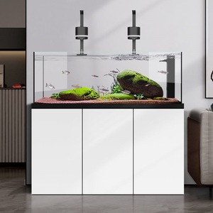 Fabrieksgroothandel rechthoekig groot <span class=keywords><strong>aquarium</strong></span> voor thuis, ultra helder wit glas, viskweektank voor de woonkamer, te koop - Product Image 4