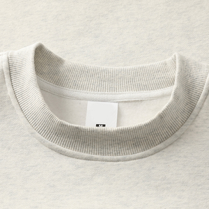Sweat-shirts à col rond surdimensionnés pour hommes, en molleton à épaules tombantes, de haute qualité, avec impression en relief, broderie lourde, personnalisés, 350 g/m² - Product Image 3