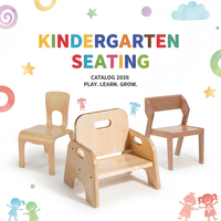 Ensemble de meubles de rangement Montessori en bois moderne pour table et chaise de maternelle, idéal pour les centres de garderie, les crèches et les salles de classe de maternelle