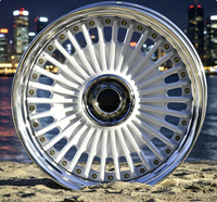 Nouvelles jantes EMITZ en alliage forgé Chrome 2 3 pièces 18-22 pouces 5x112/120/114.3 PCD 25mm ET Deep Dish JDM pour S14