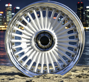 ล้ออัลลอยด์ฟอร์จ 3 ชิ้น รุ่น New Chrome 2 EMITZ ขนาด 18-22 นิ้ว 5x112/<span class=keywords><strong>120</strong></span>/114.3 <span class=keywords><strong>PCD</strong></span> 25 มม. ET ขอบลึก สไตล์ JDM สำหรับ S14 - Product Image 1
