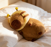 Peluche Capybara Virale, Jouet en Peluche Doux et Moelleux, Cadeau Mignon et Original pour Enfants, Jouets en Peluche en Gros