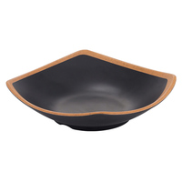 Ensemble de vaisselle en mélamine noire en vente en gros, soucoupes, ensemble d'assiettes de restaurant pour sushis, plats en mélamine en plastique incassables