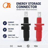 Connecteur de stockage d'énergie 70A-120A haute tension 1500V, connecteur de batterie au lithium pour système de stockage d'énergie