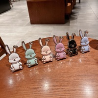 Support de téléphone portable Lapin Créatif Support de téléphone portable portable Dessin animé Bureau Pliable Plastique Universel Support adhésif créatif