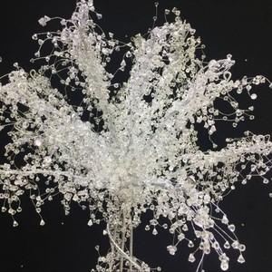 Árbol de Cristal Curativo con Cuentas Metálicas, Centro de Mesa para Decoración de Bodas con Luz LED para Eventos - Product Image 6