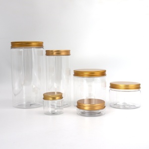 High Quality Biodegradable <b>Plastic</b> Large Capacity 50ml 60ml 80ml 100ml 200ml 250ml 500ml PET <b>Plastic</b> <b>Jar</b> With Aluminum Lid - Product Image 3