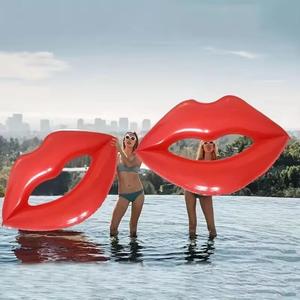Juguete Inflable para Deportes Acuáticos, Silla Flotante para <span class=keywords><strong>Piscina</strong></span> y <span class=keywords><strong>Playa</strong></span> con Forma <span class=keywords><strong>de</strong></span> Labios Rojos, Juguete Inflable para Jugar en el Agua - Product Image 4