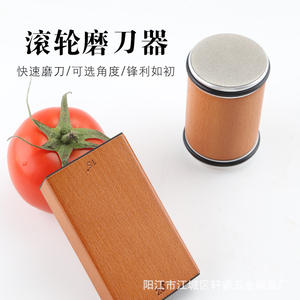 เครื่องลับมีดทรงกระบอกสองด้าน หลายระดับความหยาบ ใช้เซรามิกและเพชร แบบลูกกลิ้ง สำหรับมีดทำครัว - Product Image 2