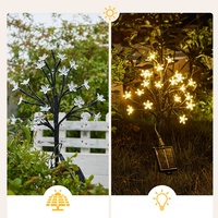 Lampu Taman Tenaga Surya Little Sun Lampje 20 LED Bunga Lampu Cabang Bertenaga Surya 40 Jam Pencahayaan IP54 untuk Penggunaan Lanskap dan Kantor