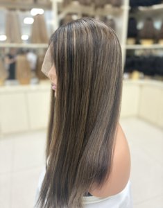 Perruque en cheveux humains vierges à 100 %, dentelle suisse HD, respirante <span class=keywords><strong>et</strong></span> transparente, taille de bonnet petite, moyenne, grande - Product Image 2