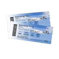 Fanfold vierge billet d'avion Transit livre expédition thermique billet de vol rouleaux de papier thermique pour Bus distributeur de billets Machine