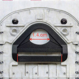 ห่วงรัดกระเป๋าเป้แบบ D-Ring ทำจากพลาสติก ABS ขนาด 50 มม. 25 มม. พร้อมคลิปหมุน ปรับสายรัดได้ หัวเข็มขัดรูปสามเหลี่ยม ประดับลูกปัด สำหรับสายรัด - Product Image 3