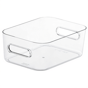 SmartStore Compact S <b>Storage</b> Container 8 Pack Clear <b>Plastic</b> Organizing <b>Bin</b> for Paper Media Boxes - Product Image 2