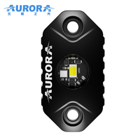 Luces LED AURORA de Doble Color Blanco y Amarillo para la Parte Inferior del Vehículo, Mini Luces LED para Camiones, ATV, UTV, Todoterreno, SUV y Motocicletas