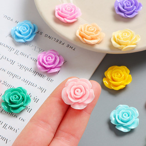 Accessoires de Noël artistiques en résine de camélia rose de 23 mm, colle crème DIY, coque de téléphone portable, broche, <span class=keywords><strong>boucle</strong></span> de chaussure, <span class=keywords><strong>cheveux</strong></span> - Product Image 1