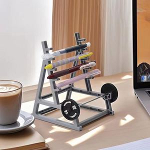 IStapromo Gifts Mini Dumbbell Fitness Pen Rack Creative Office Desktop <b>Ornament</b> with Pencil Holder and Stationery Organizer - Product Image 4